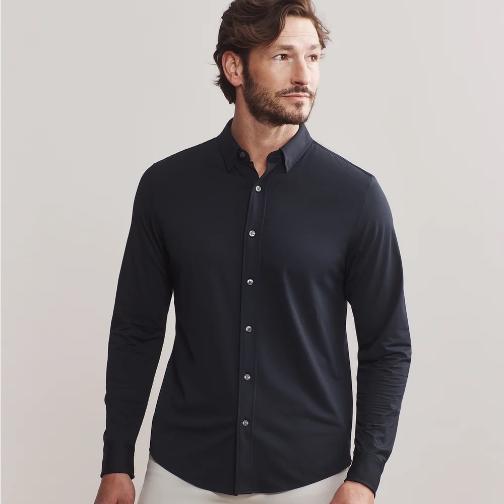Rhone Men's Navy Commuter Shirt